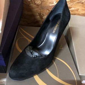 New Black Suede Pumps. Never Worn